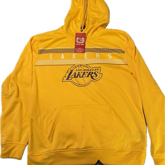 Los Angeles lakers ultra game fleece hoodie sweatshirt size large - Picture 3 of 12